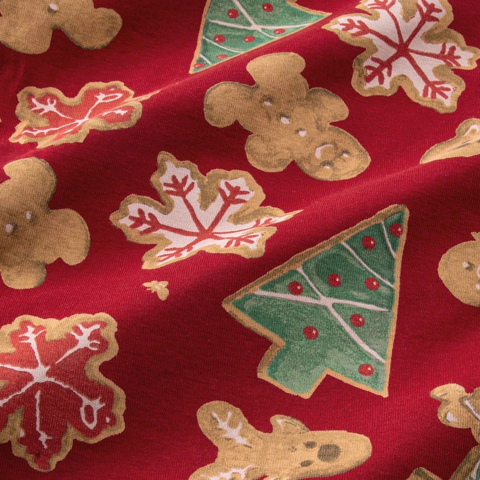 Gingerbread Bake Matching Family Pajamas Swatch