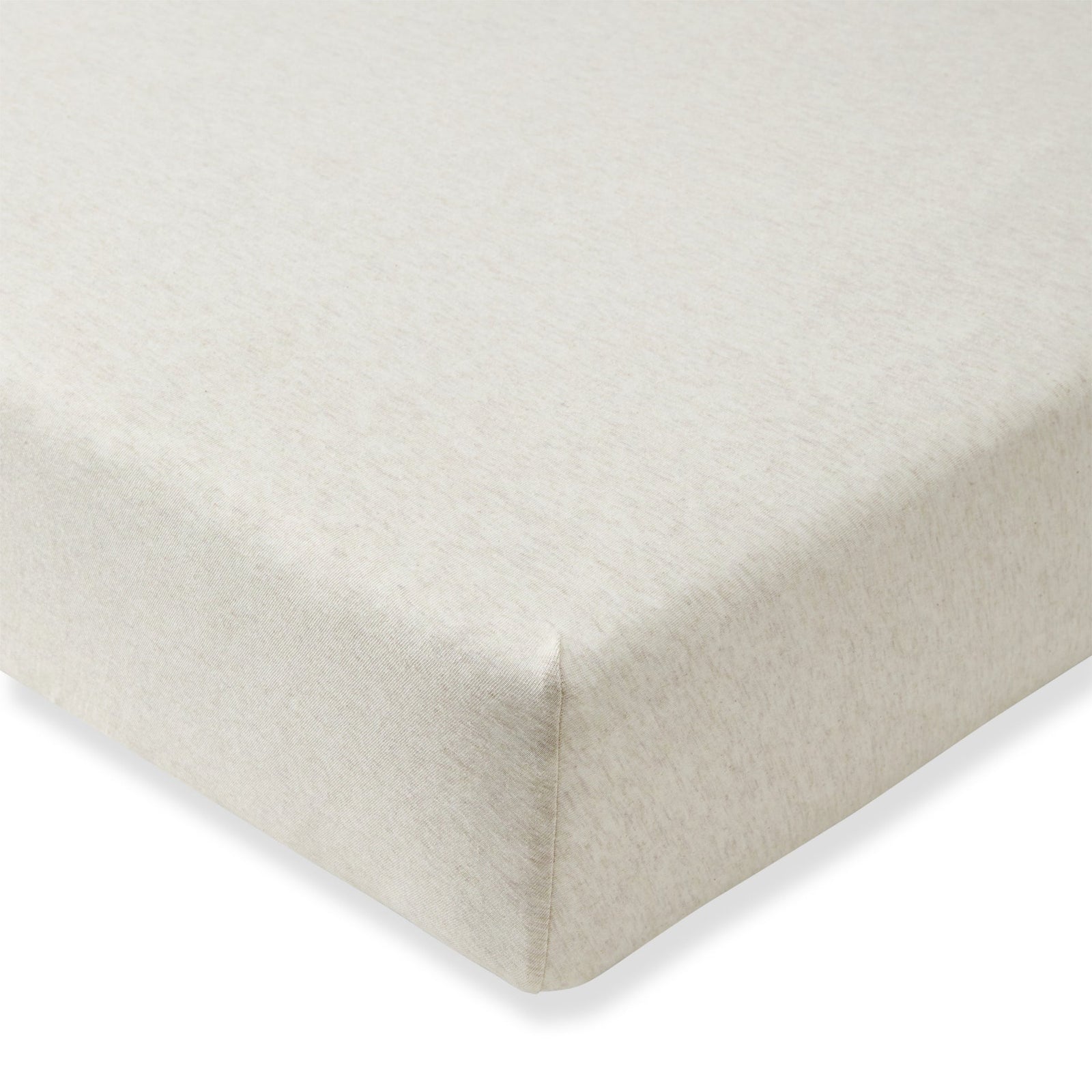 Solid Organic Cotton BEESNUG® Fitted Crib Sheet - Oatmeal
