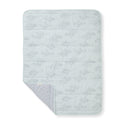 Swaying Branches Organic Cotton Reversible Baby Blanket - Ice Flow