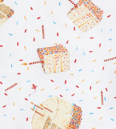 Birthday Cake Organic Cotton One-Piece Sleeper Swatch