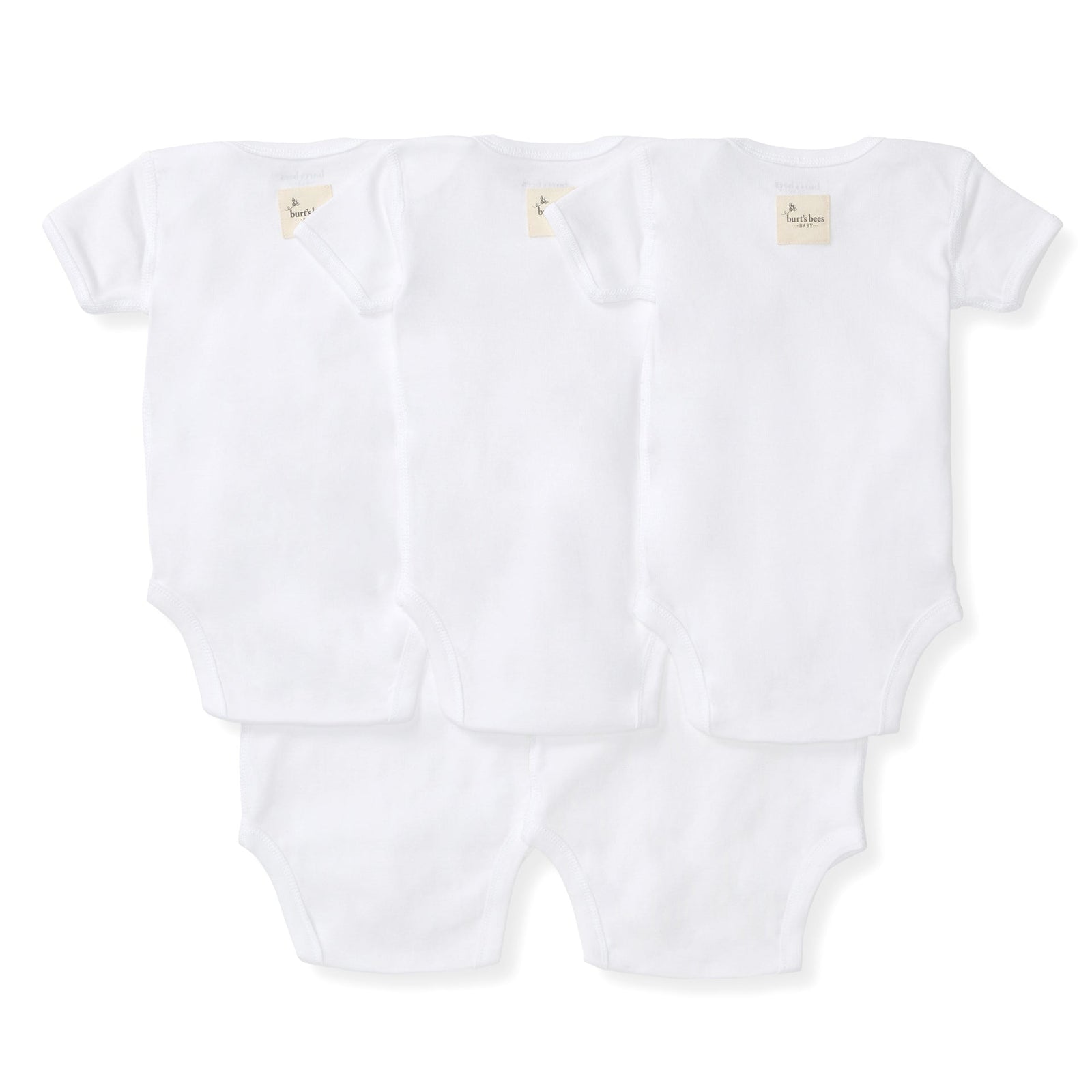 Bee Essentials Organic Short Sleeve Baby Bodysuit 5 Pack