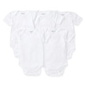Bee Essentials Organic Short Sleeve Baby Bodysuit 5 Pack