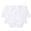 Bee Essentials Organic Long Sleeve Baby Bodysuit 5 Pack