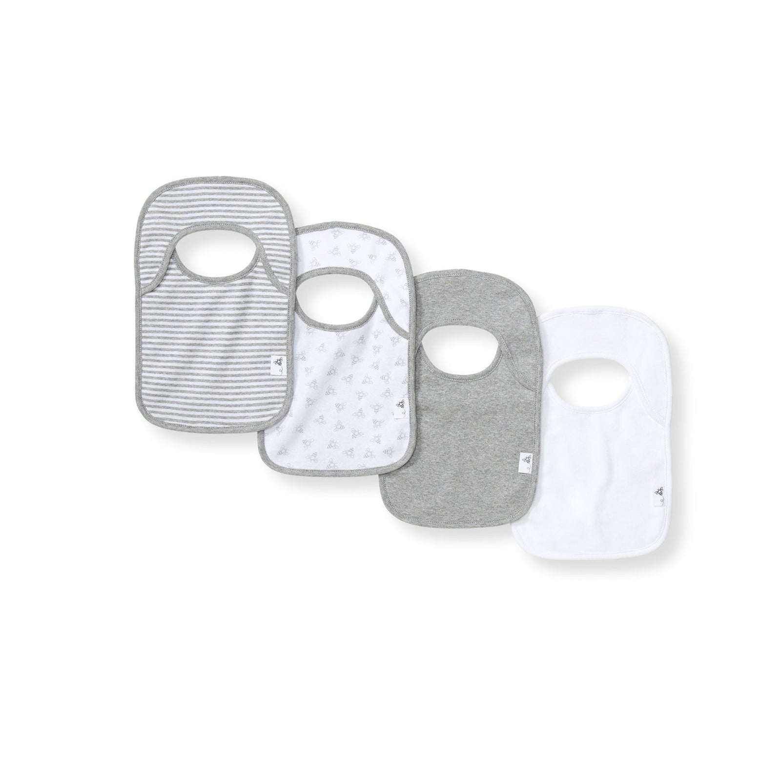Bee Essentials Organic Baby Bibs 4 Pack
