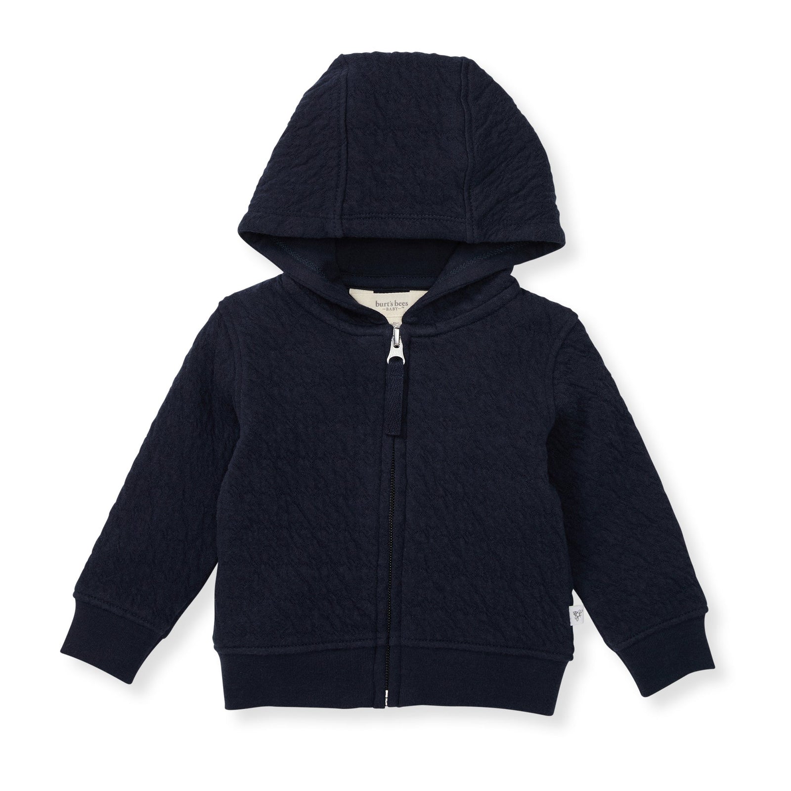 Organic Cotton Quilted Bee Baby Jacket - Midnight