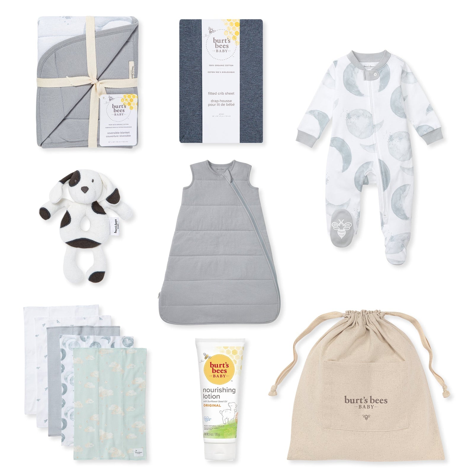Sleep Time Baby Boy Gift Set Components