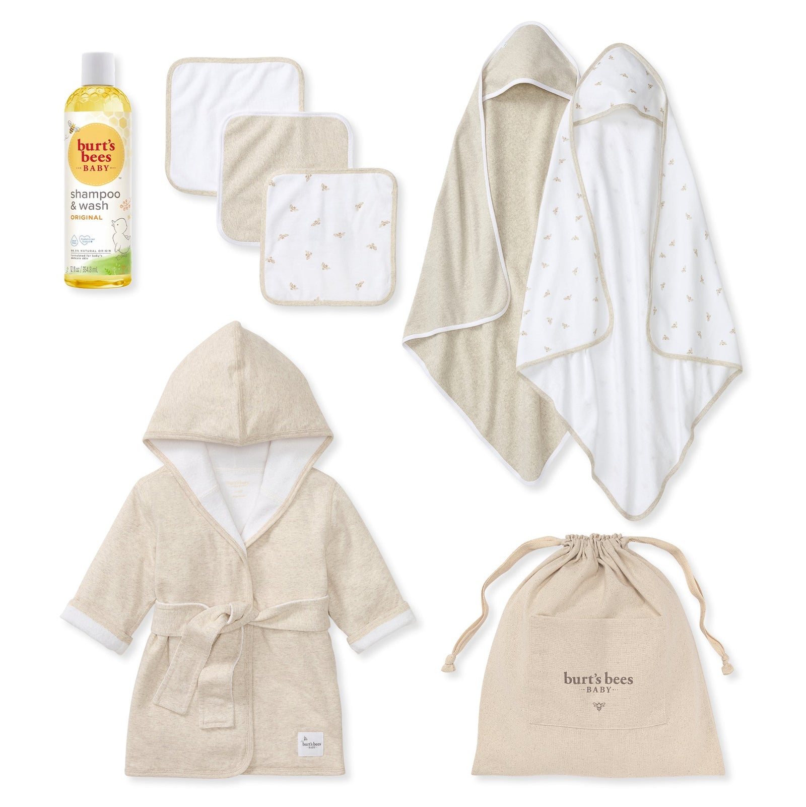 Golden Bee Bath Time Baby Gift Set ($80 Value)