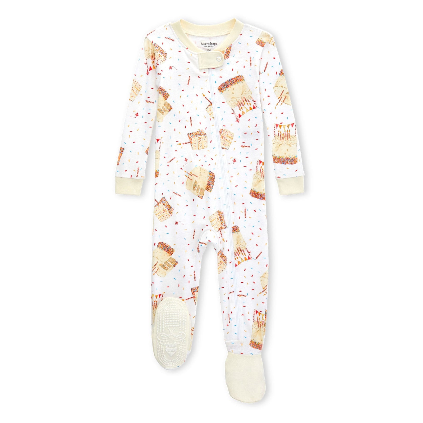 Birthday Cake Organic Cotton One-Piece Sleeper