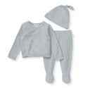 Organic Raised Terry Bee Take Me Home 3 Piece Set - Quarry