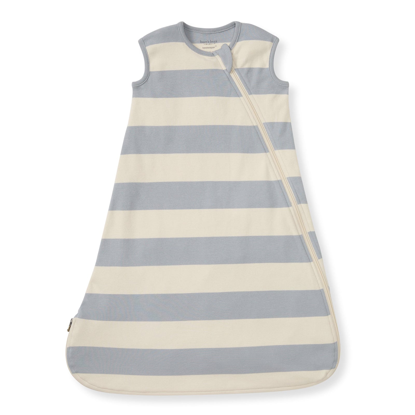 Rugby Stripe Organic Lightweight Beekeeper™ Wearable Baby Blanket - Quarry