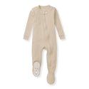 Solid Rib Organic Cotton Sleeper - Hummus