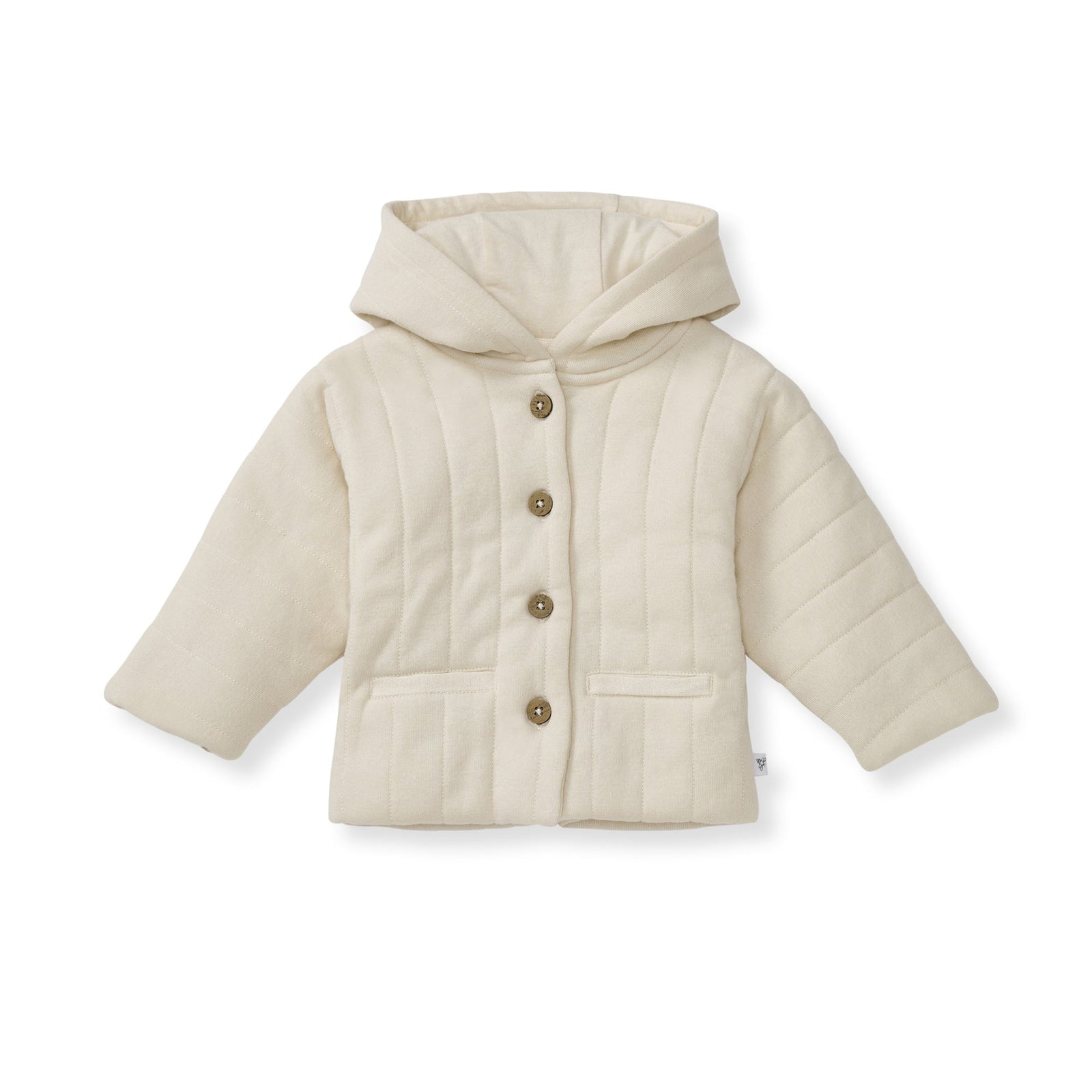 Organic Cotton Quilted Jacket - Oat