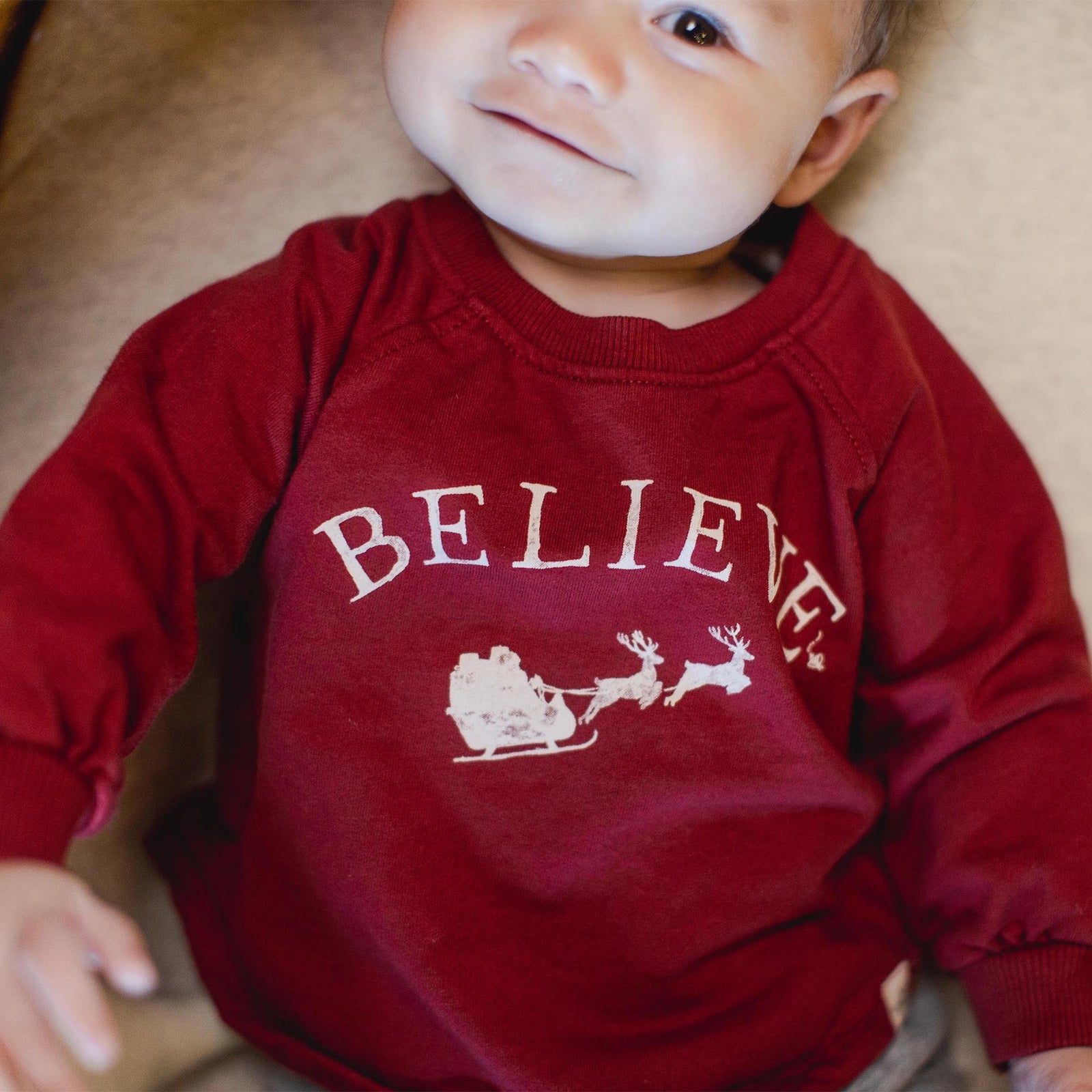 Product Image 1 of Believe Organic Cotton Christmas Sweatshirt