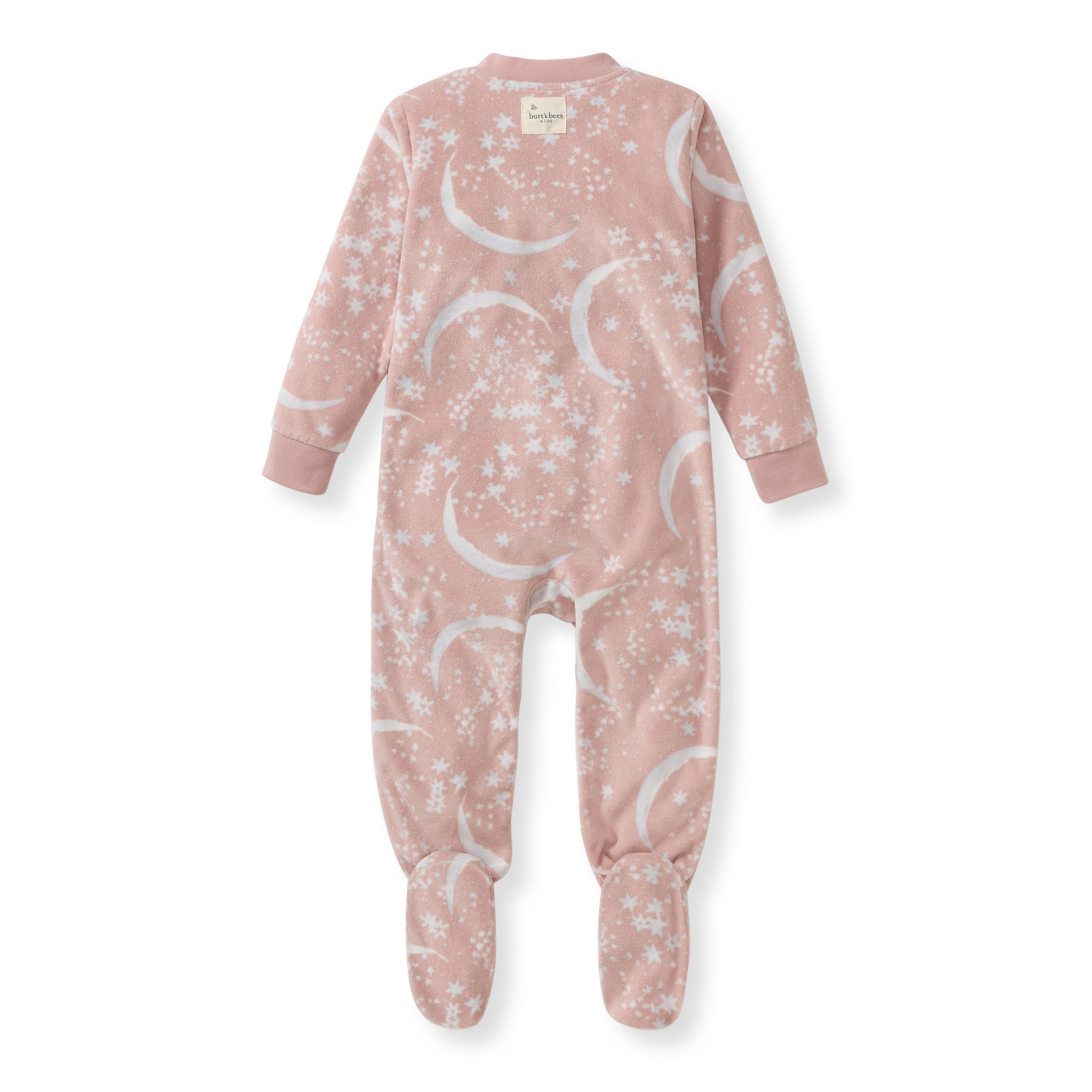 Celestial Moon polarbee™ Repreve® Fleece Pajamas - Organic Rose Back