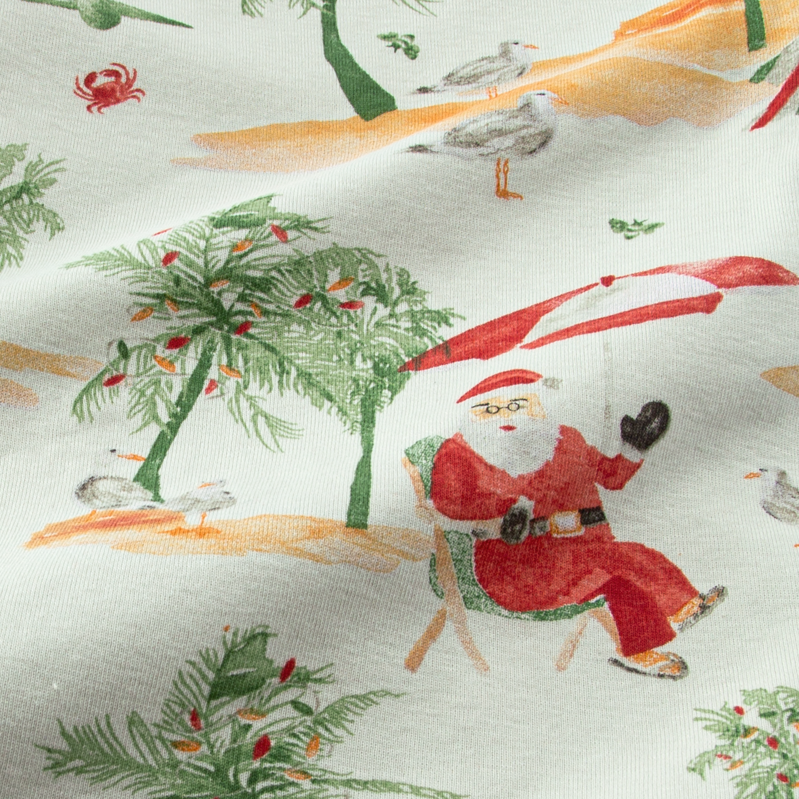Surfin Santa Matching Family Pajamas Swatch
