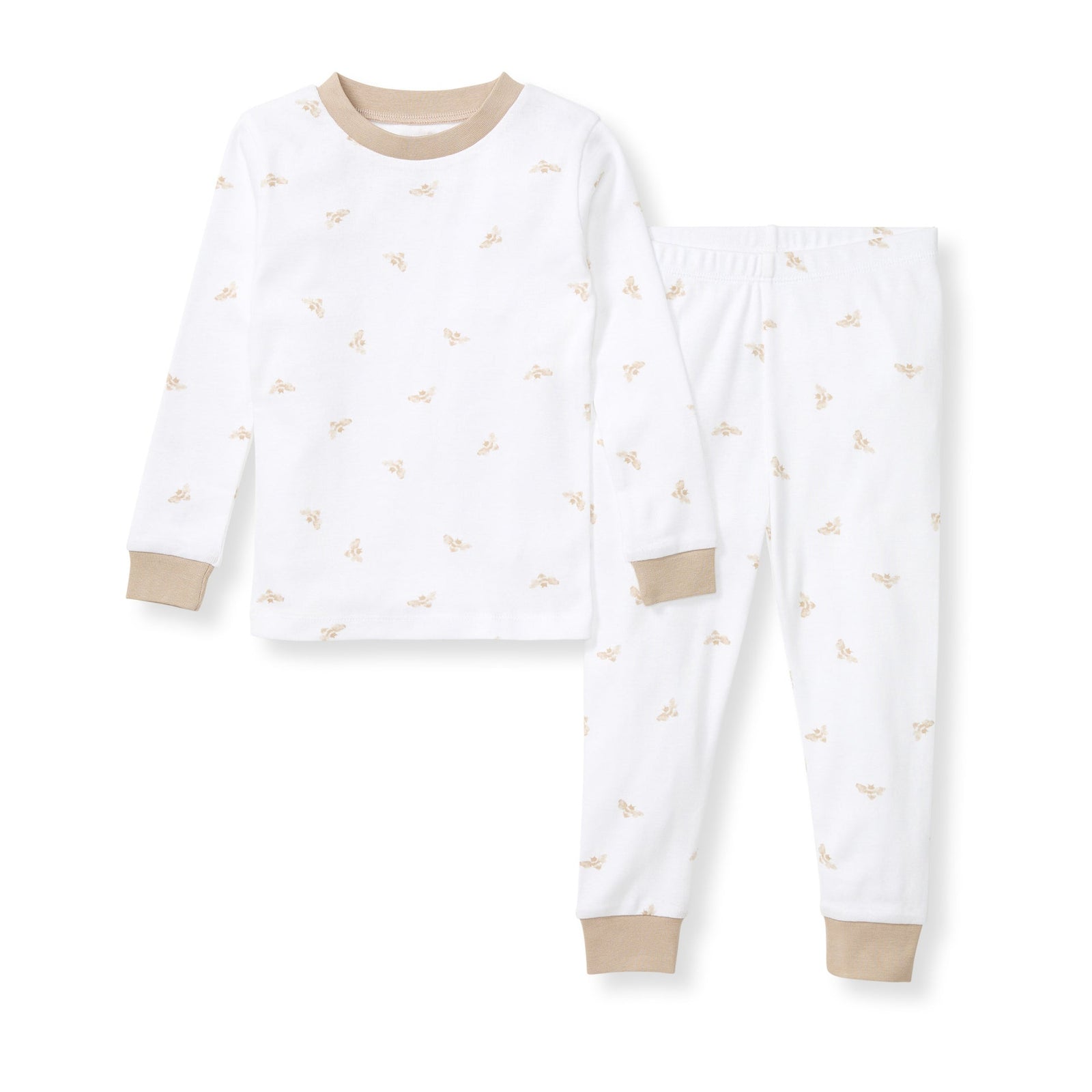 Golden Bee Organic Cotton Two-Piece Pajamas - Hummus