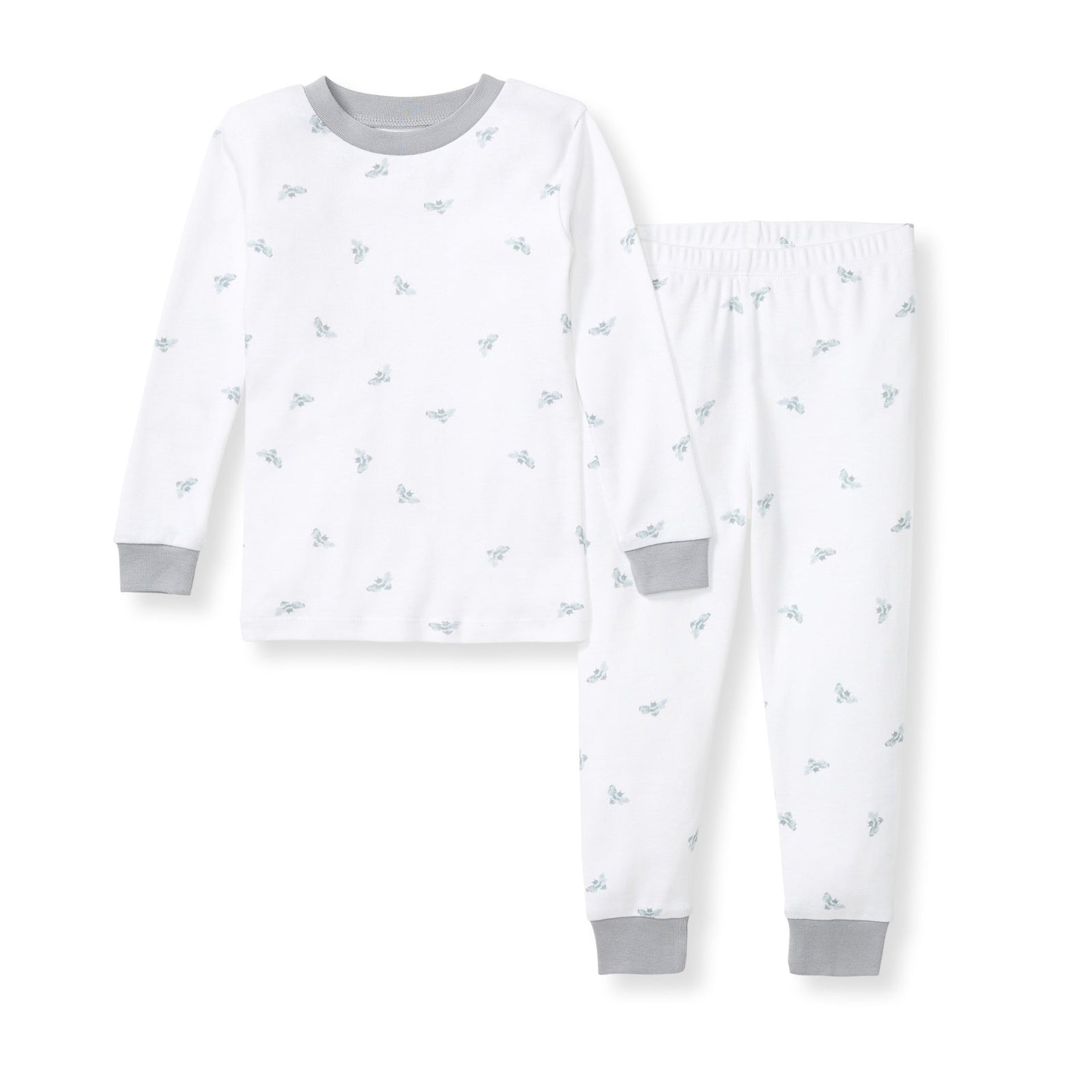 Golden Bee Organic Cotton Two-Piece Pajamas - Quarry