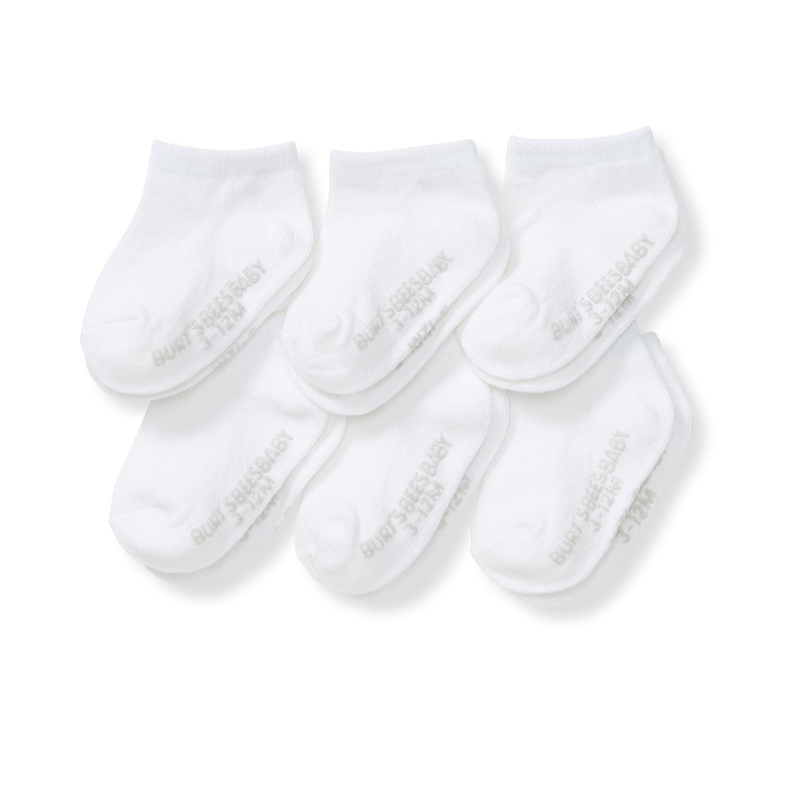 Solid Organic Cotton Toddler Ankle Socks 6 Pack