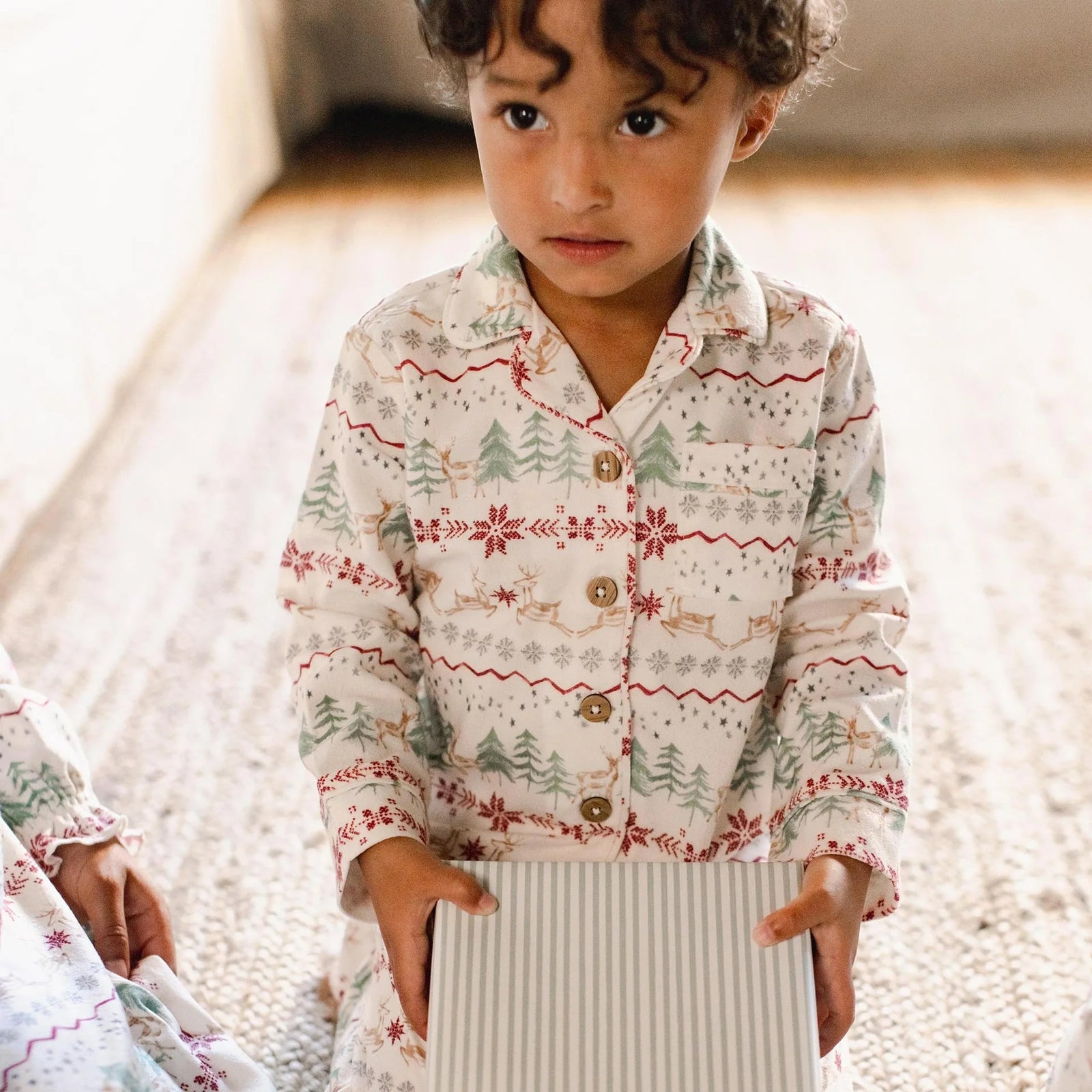 Product Image 1 of Magical Forest Fair Isle Flannel Two-Piece Pajamas