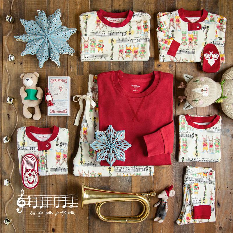 Sweet Carolers Matching Family Pajamas