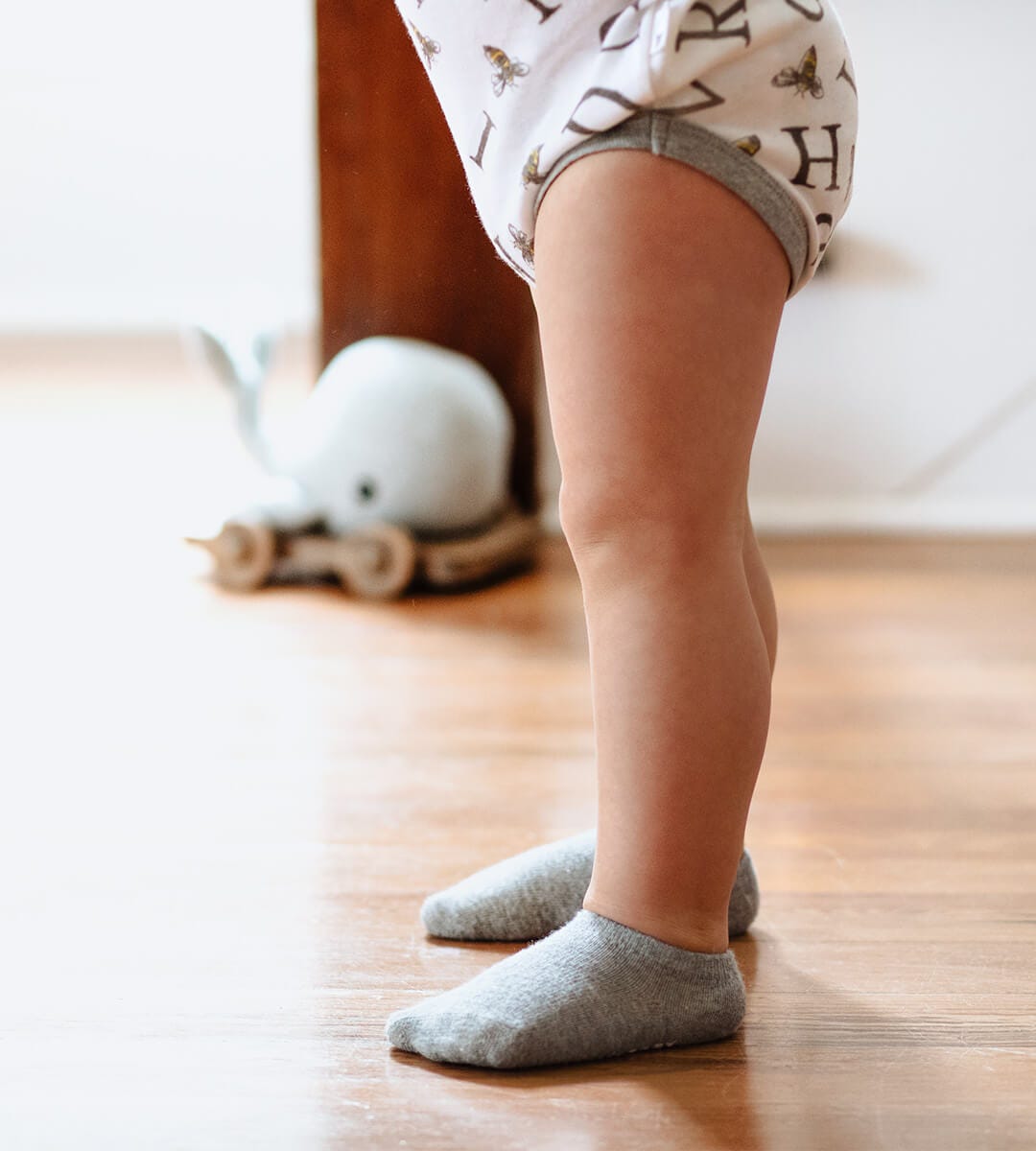 Solid Organic Cotton Baby Ankle Socks 6 Pack