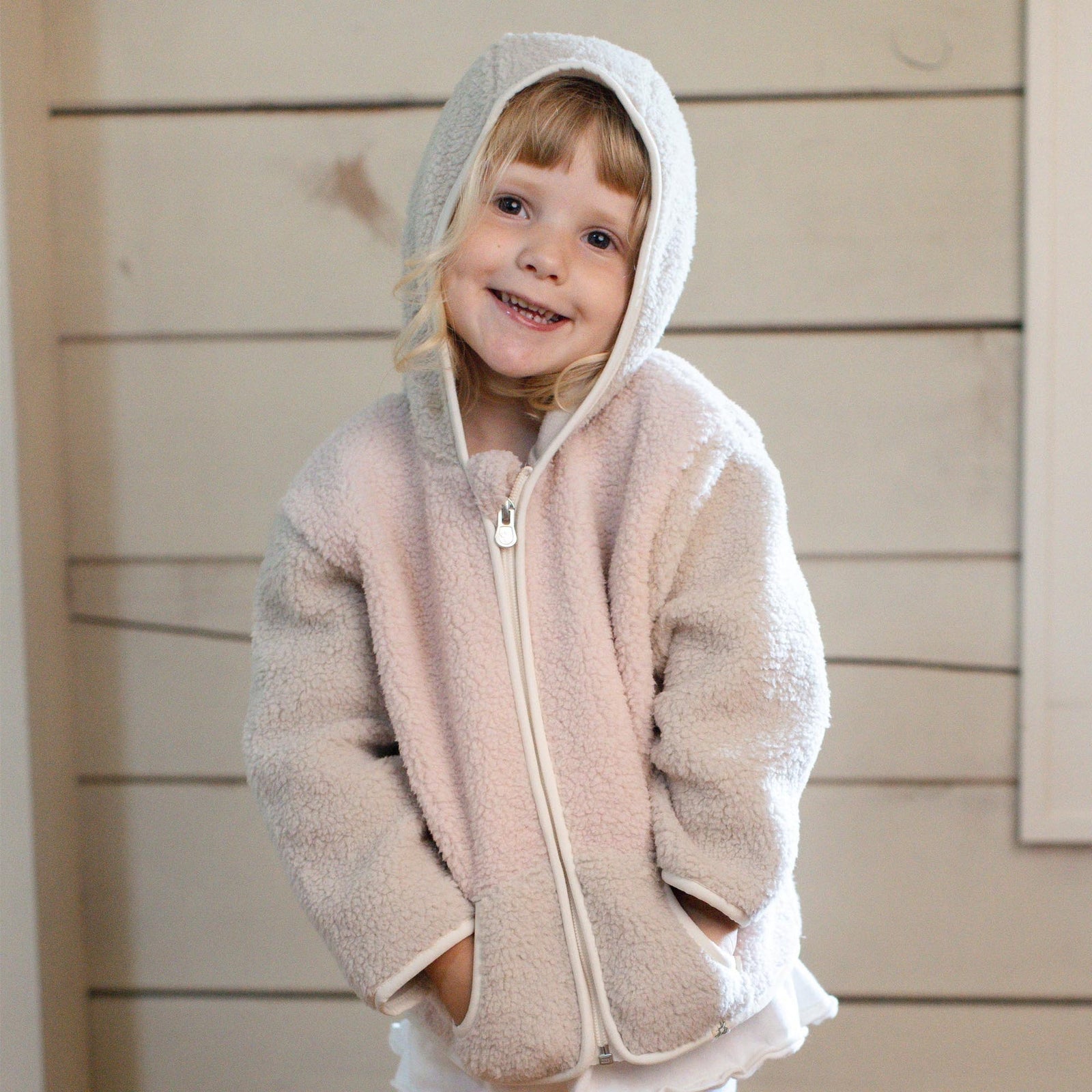 Product Image 1 of Sherpa-Style Zip Front Jacket - Soft Violet