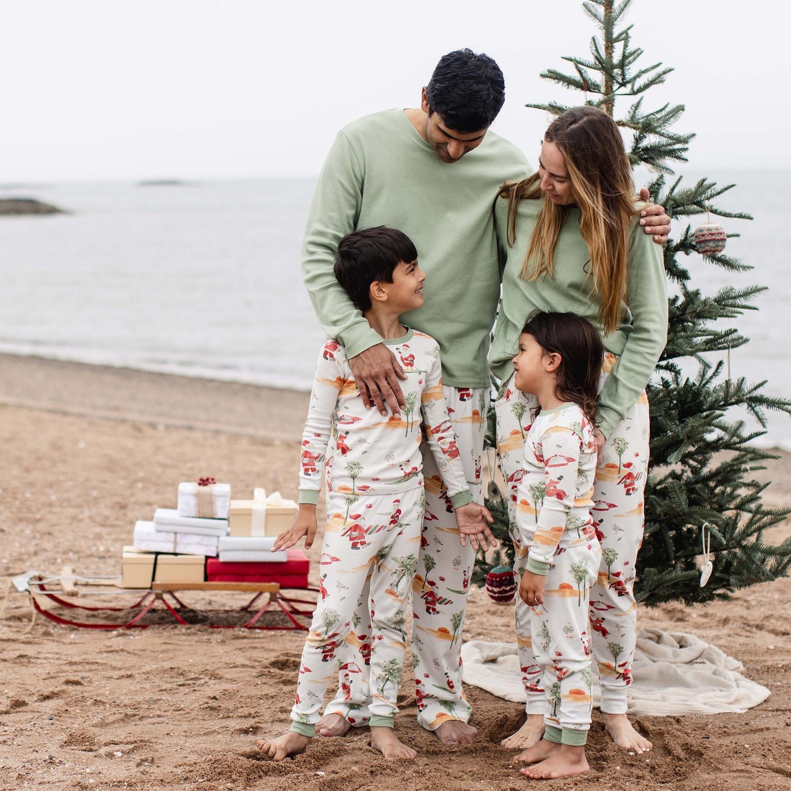 Product Image 1 of Surfin Santa Matching Family Pajamas